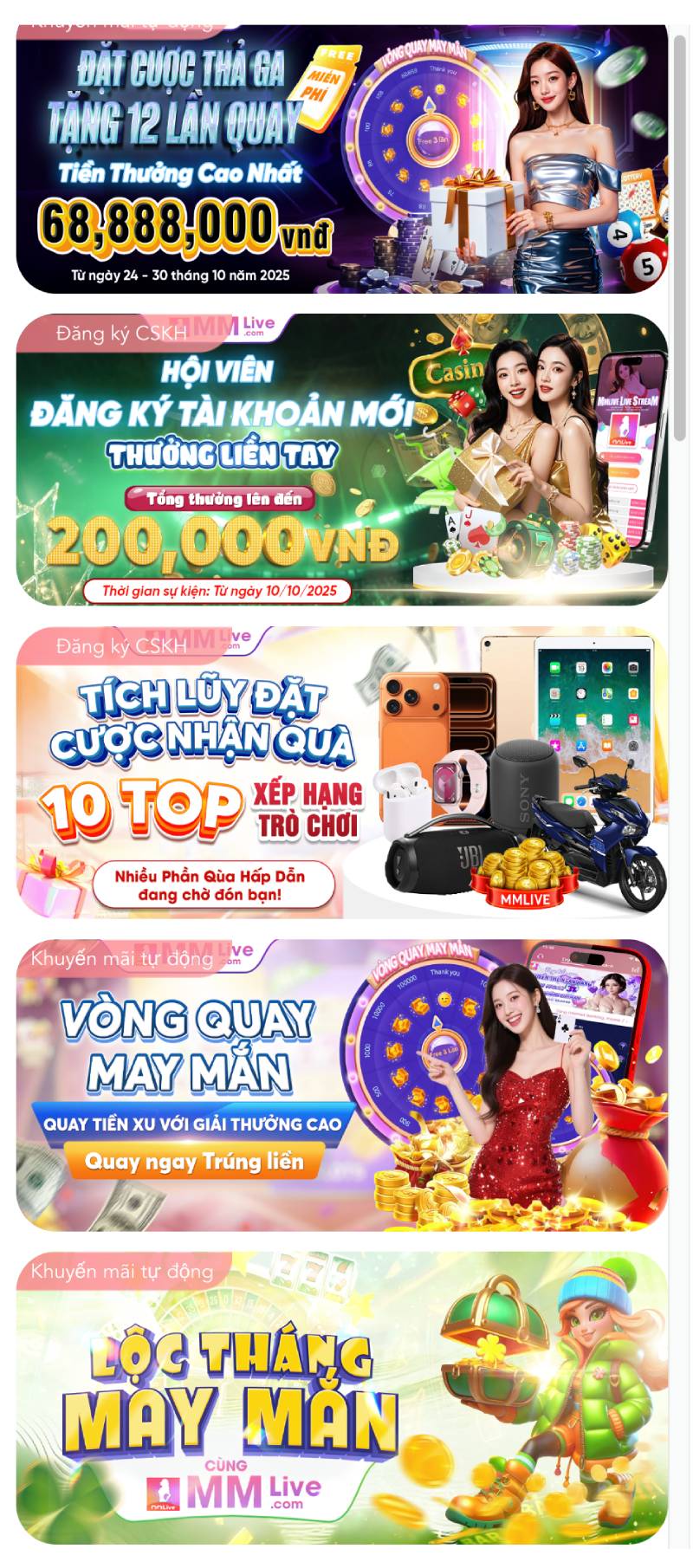 Khuyến Mãi Mmlive – Tổng Hợp Ưu Đãi Hot Nhất 2025 1 Top khuyến mãi nổi bật trên MMLive